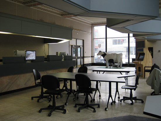 Inside of the Critical Media Lab. The CML hosts a variety of events.