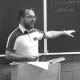 Dr. Roman Dubinski lectures a class in Hagey Hall on June 24, 1981.